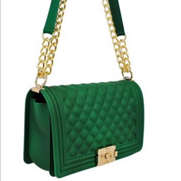 Bags Hunter Green Quilted Bag Poshmark